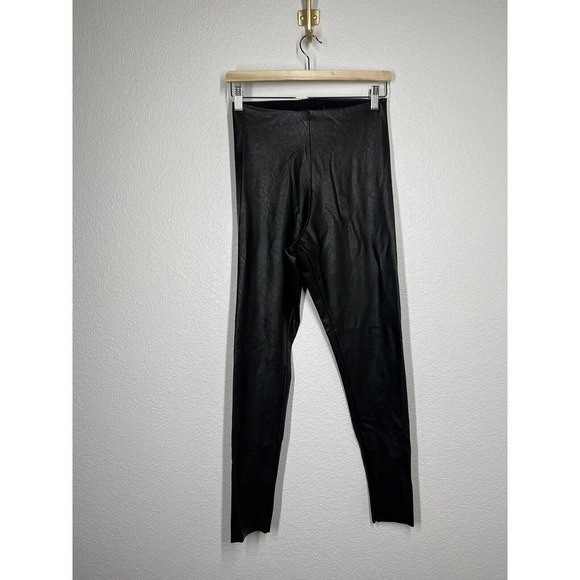 Commando Black Faux Leather Legging Pants Size Large L - Picture 1 of 3